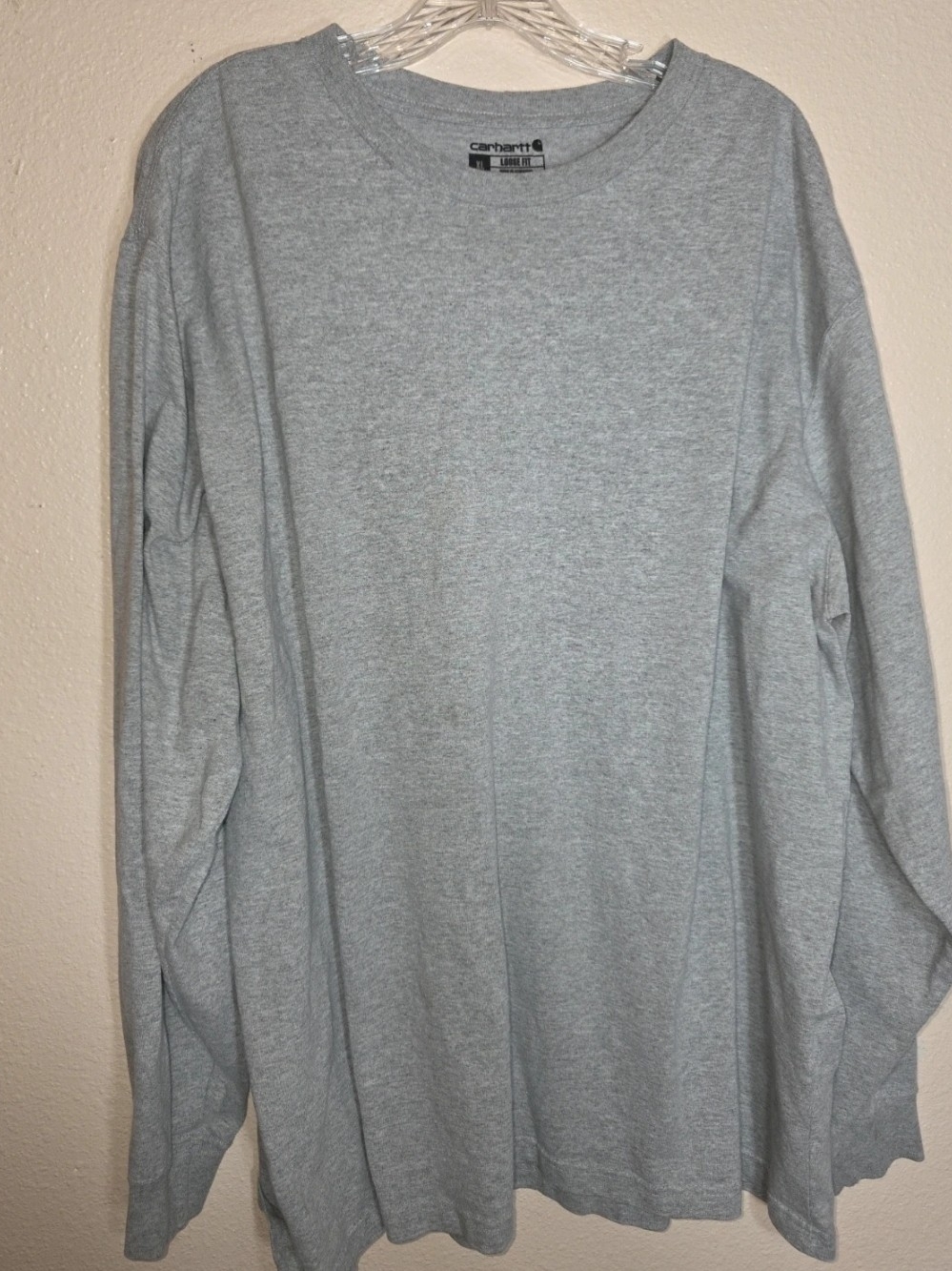 Carhartt Long Sleeve Crewneck Shirt - Heather Gray